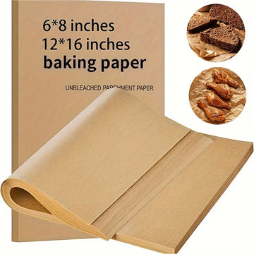 50pcs Non-Stick Pre-Cut Baking Paper