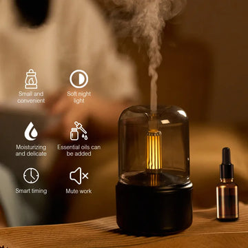 Candlelight Flame Aromatherapy Diffuser & Humidifier