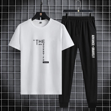 Men’s 2024 Trendy Printed Sports 2-Piece Set