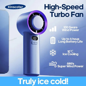 KINSCOTER Portable Turbo Fan – 100 Speeds