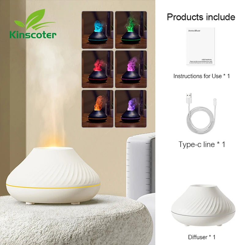 Colorful Flame USB Aroma Humidifier 130ml