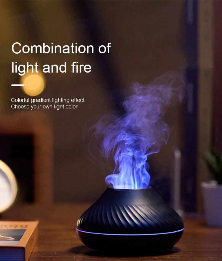 Colorful Flame USB Aroma Humidifier 130ml