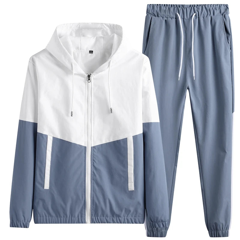 Men’s 2025 Hooded Tracksuit Jogger Set