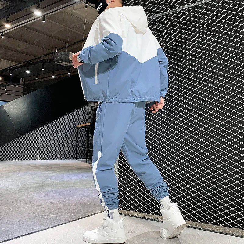Men’s 2025 Hooded Tracksuit Jogger Set