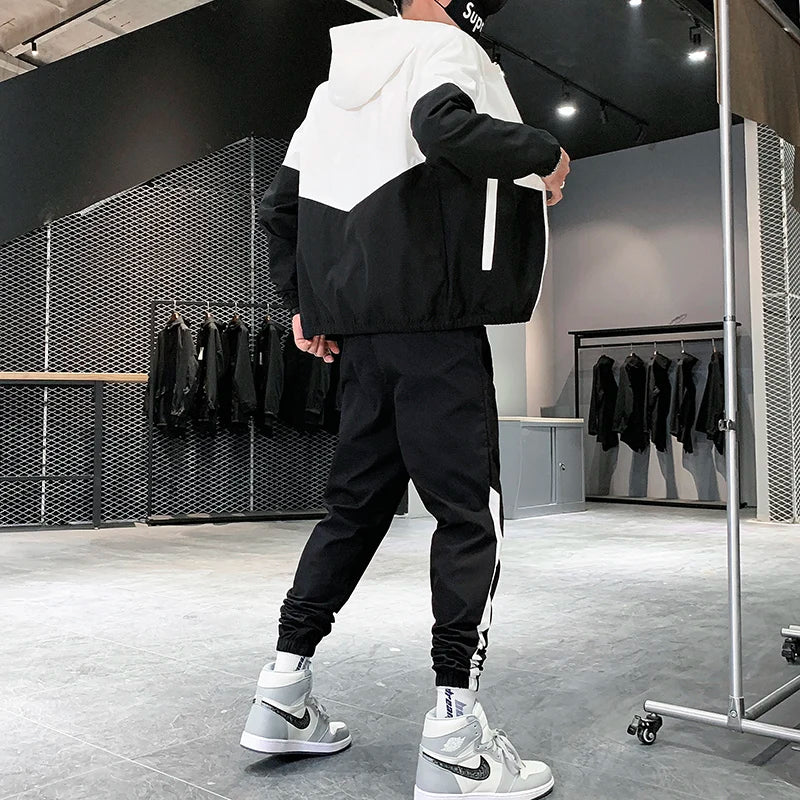 Men’s 2025 Hooded Tracksuit Jogger Set