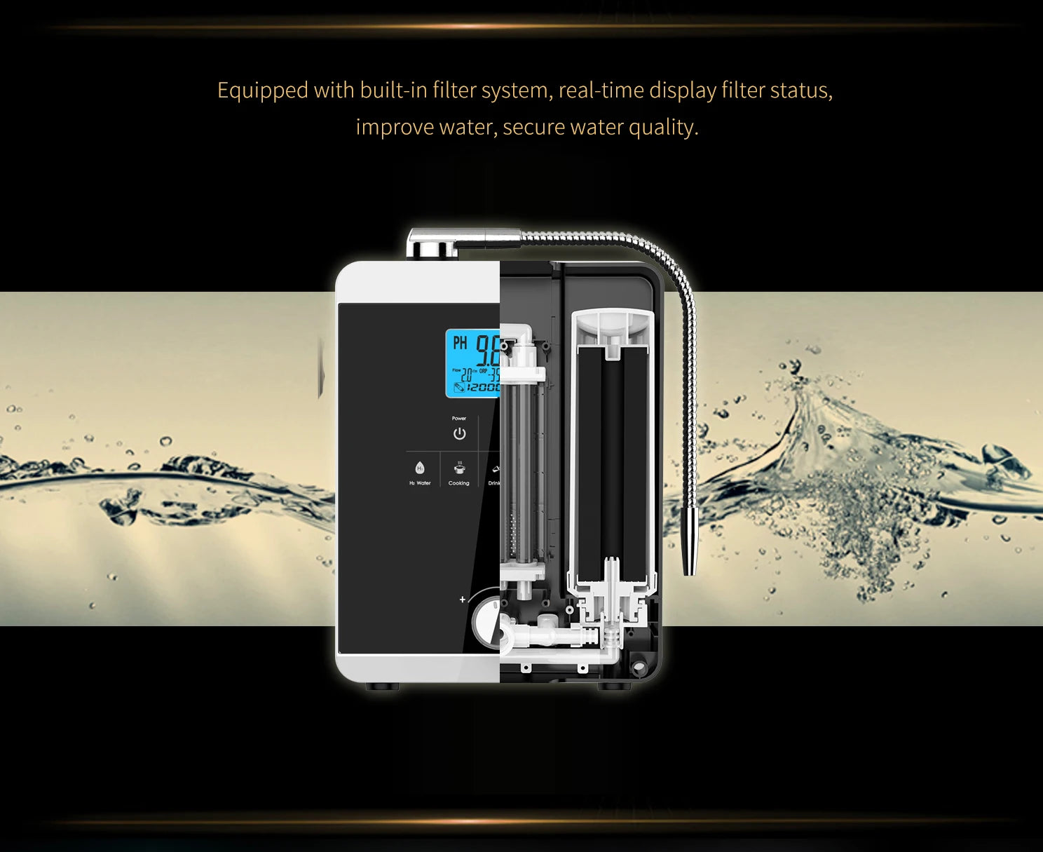 11-Plate High-Quality Water Ionizer & Hydrogen Generator