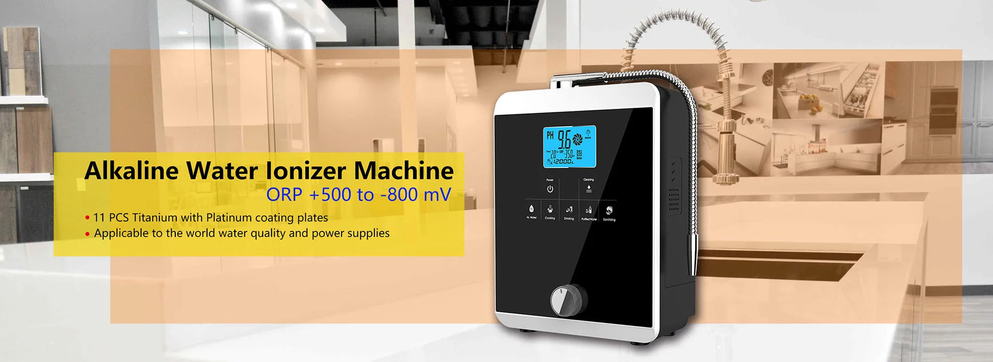 11-Plate High-Quality Water Ionizer & Hydrogen Generator