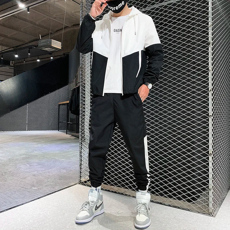 Men’s 2025 Hooded Tracksuit Jogger Set