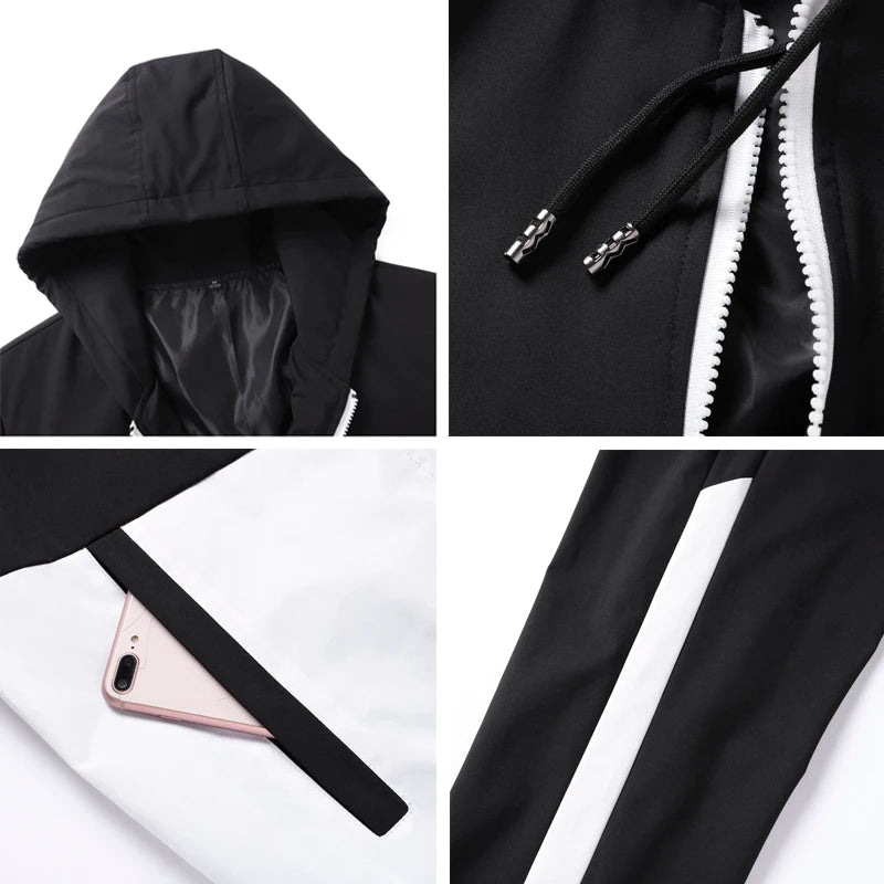 Men’s 2025 Hooded Tracksuit Jogger Set