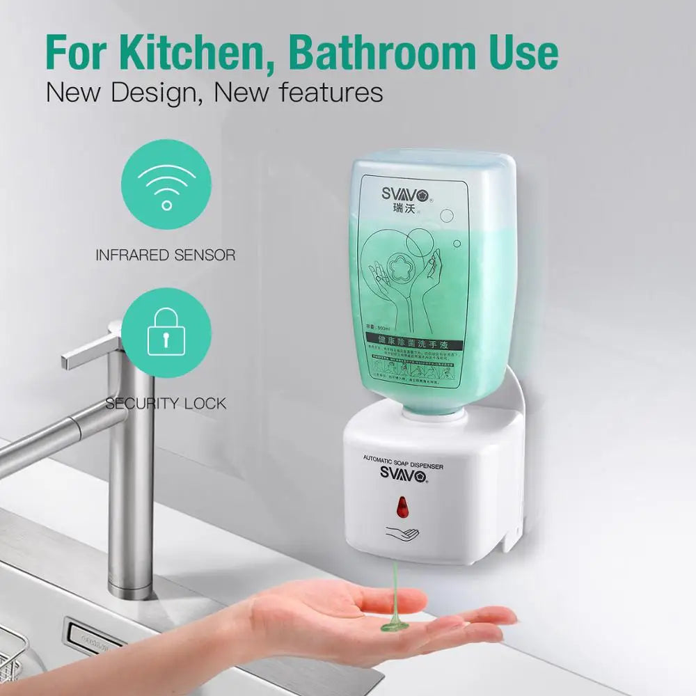 SVAVO 750ml Wall-Mounted Automatic Soap Dispenser