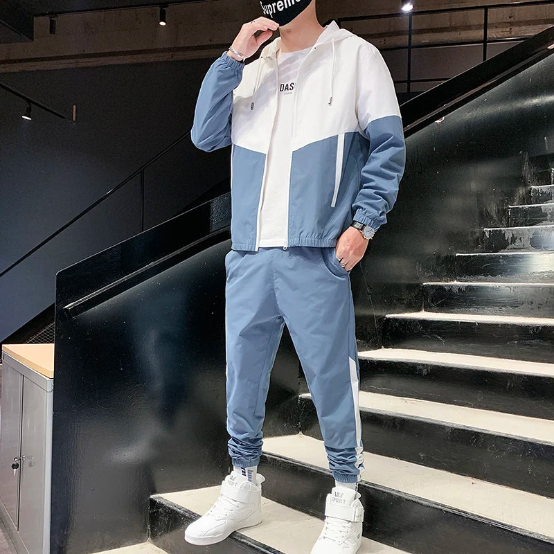 Men’s 2025 Hooded Tracksuit Jogger Set