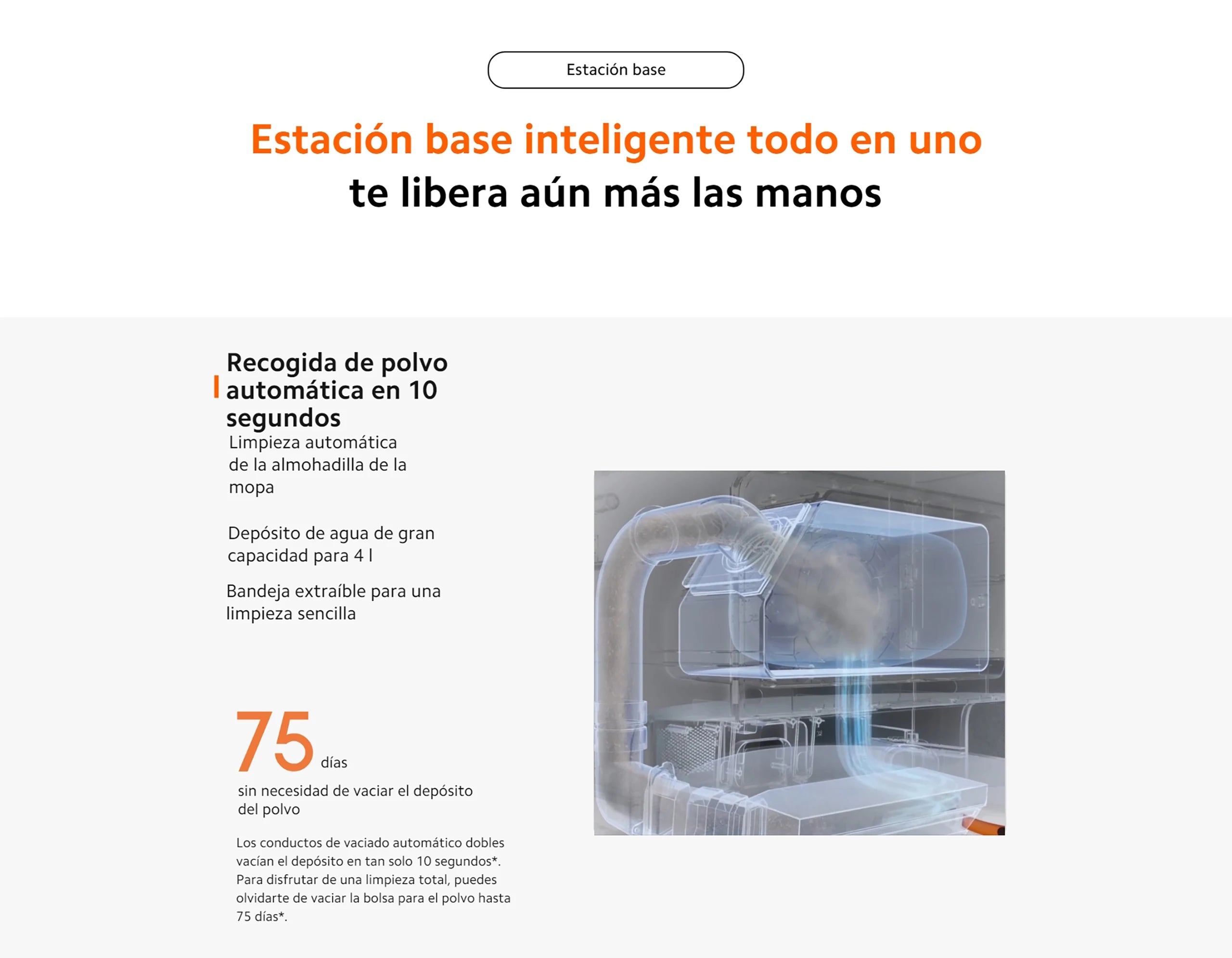 Xiaomi Robot Vacuum X20+ with Smart Base