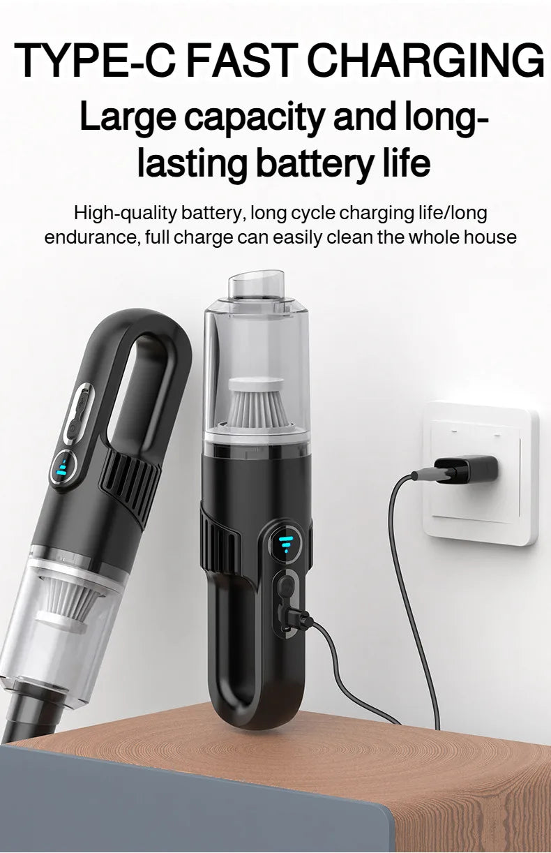 Wireless Car Vacuum Cleaner 4500Pa