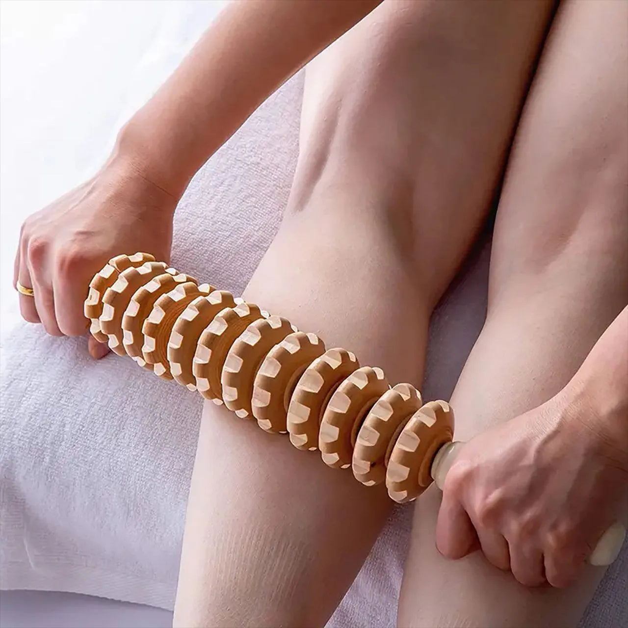 Wooden Body Fascia Roller Massager