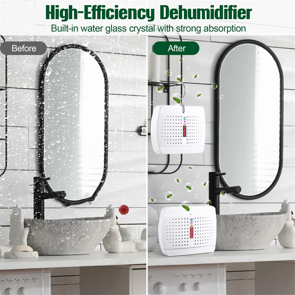 Rechargeable Small Dehumidifier – 2PCS
