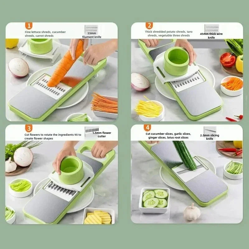 New Multi-Functional Vegetable Slicer & Cutter