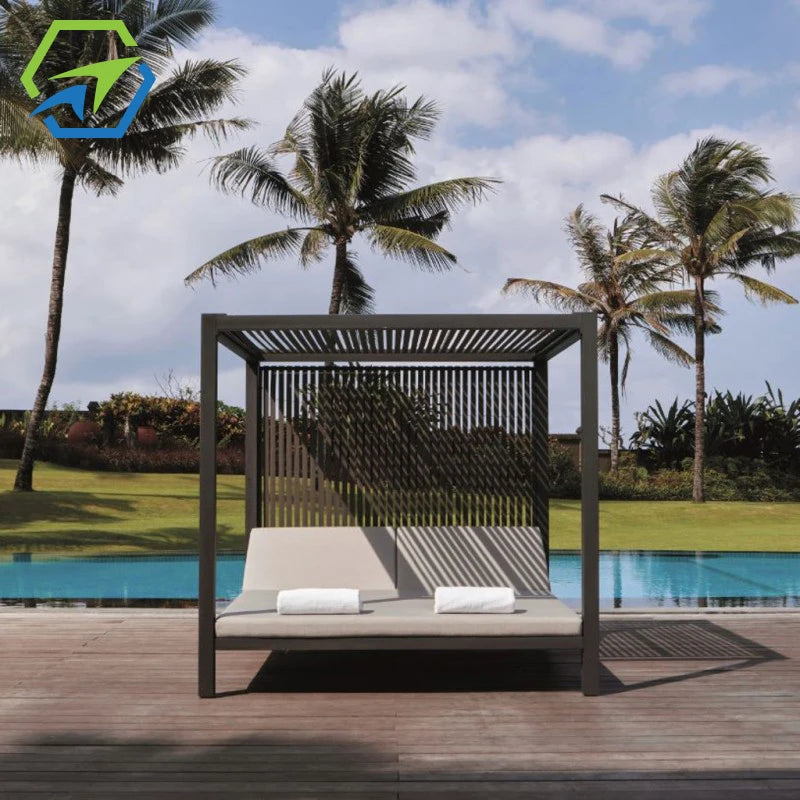 Luxury Outdoor Poolside Daybed with Canopy