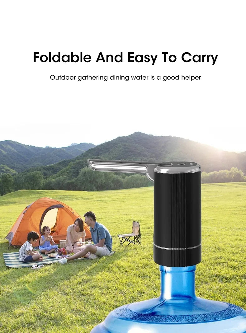 Foldable USB Rechargeable Water Dispenser Pump