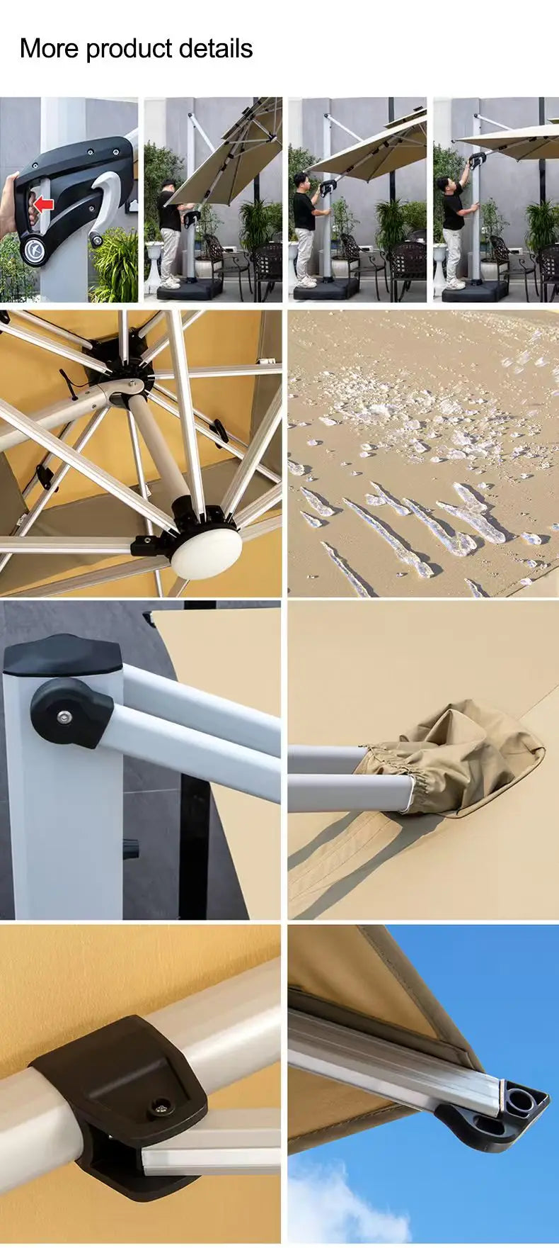 2025 Outdoor Aluminum Patio Umbrella