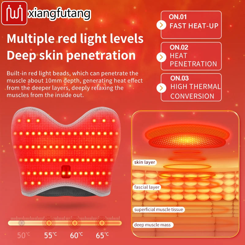 Chest Massager with Red Light Therapy