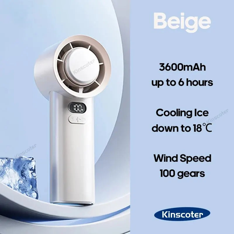 KINSCOTER Portable Turbo Fan – 100 Speeds