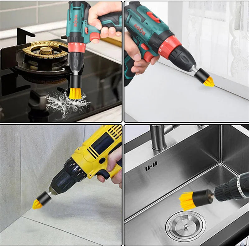 5pcs Electric Drill Brush Cleaning Kit