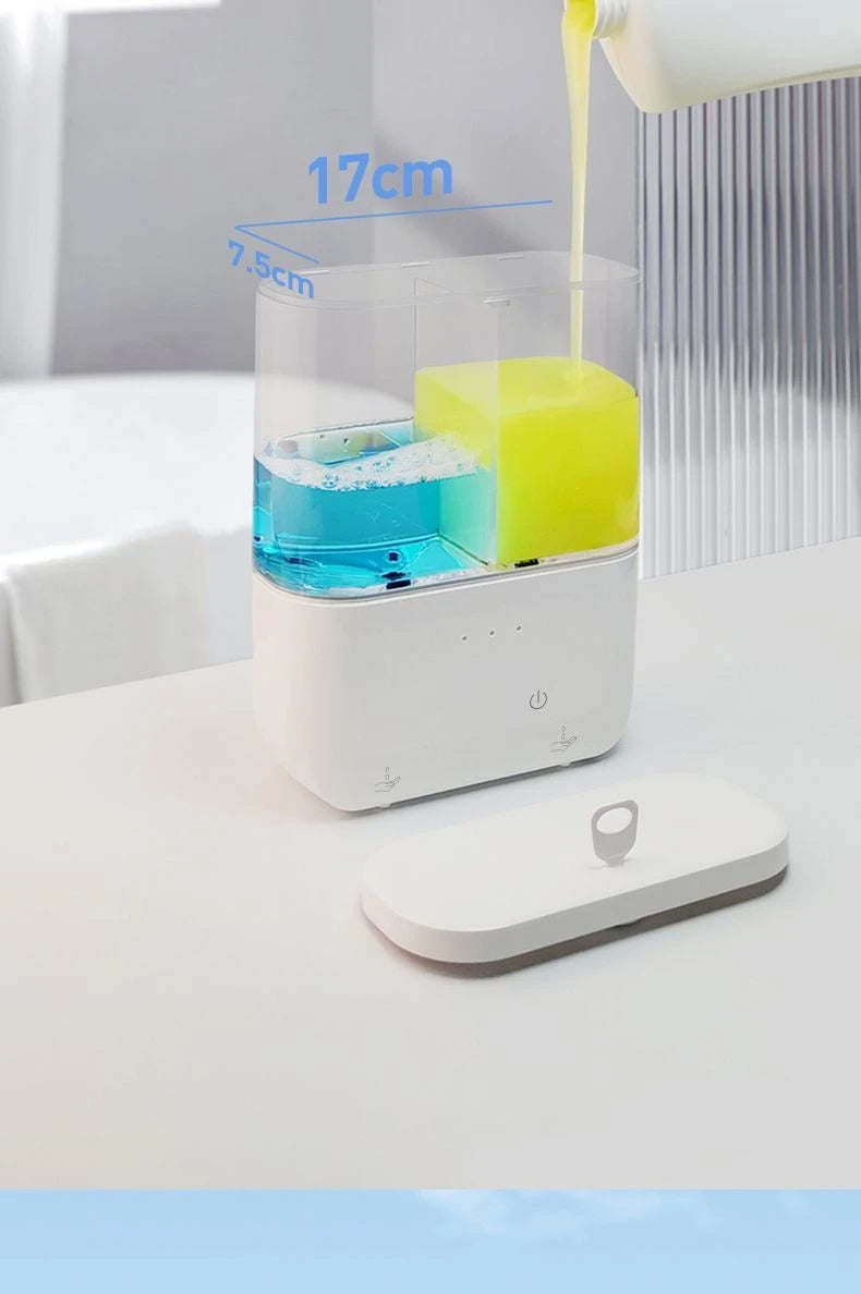 Dual-Head Wall-Mounted Automatic Soap Dispenser