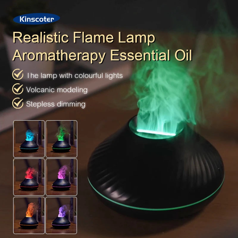 Colorful Flame USB Aroma Humidifier 130ml