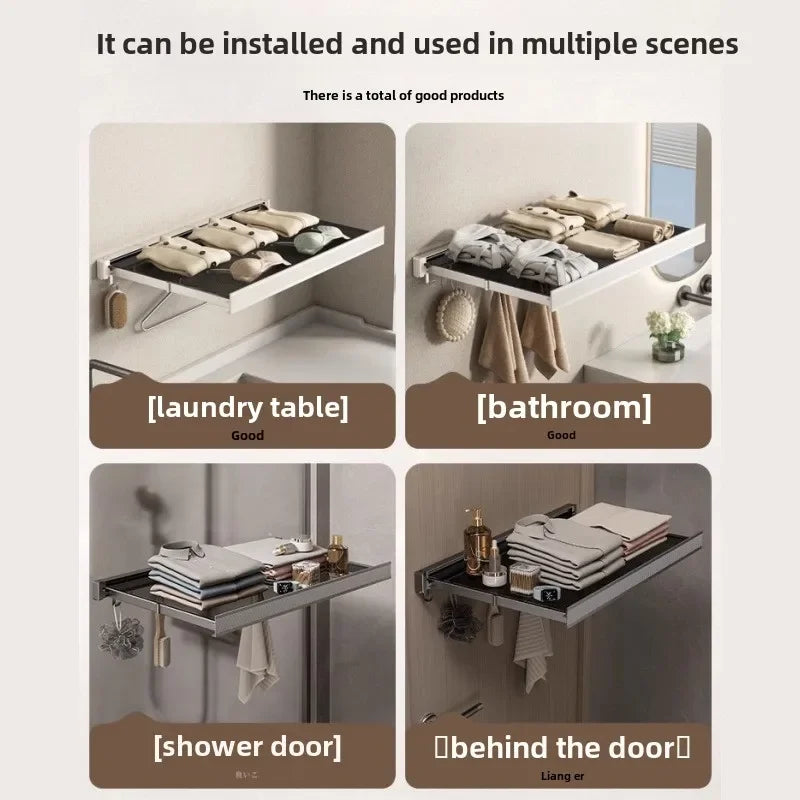 Invisible Folding Bathroom Towel Rack