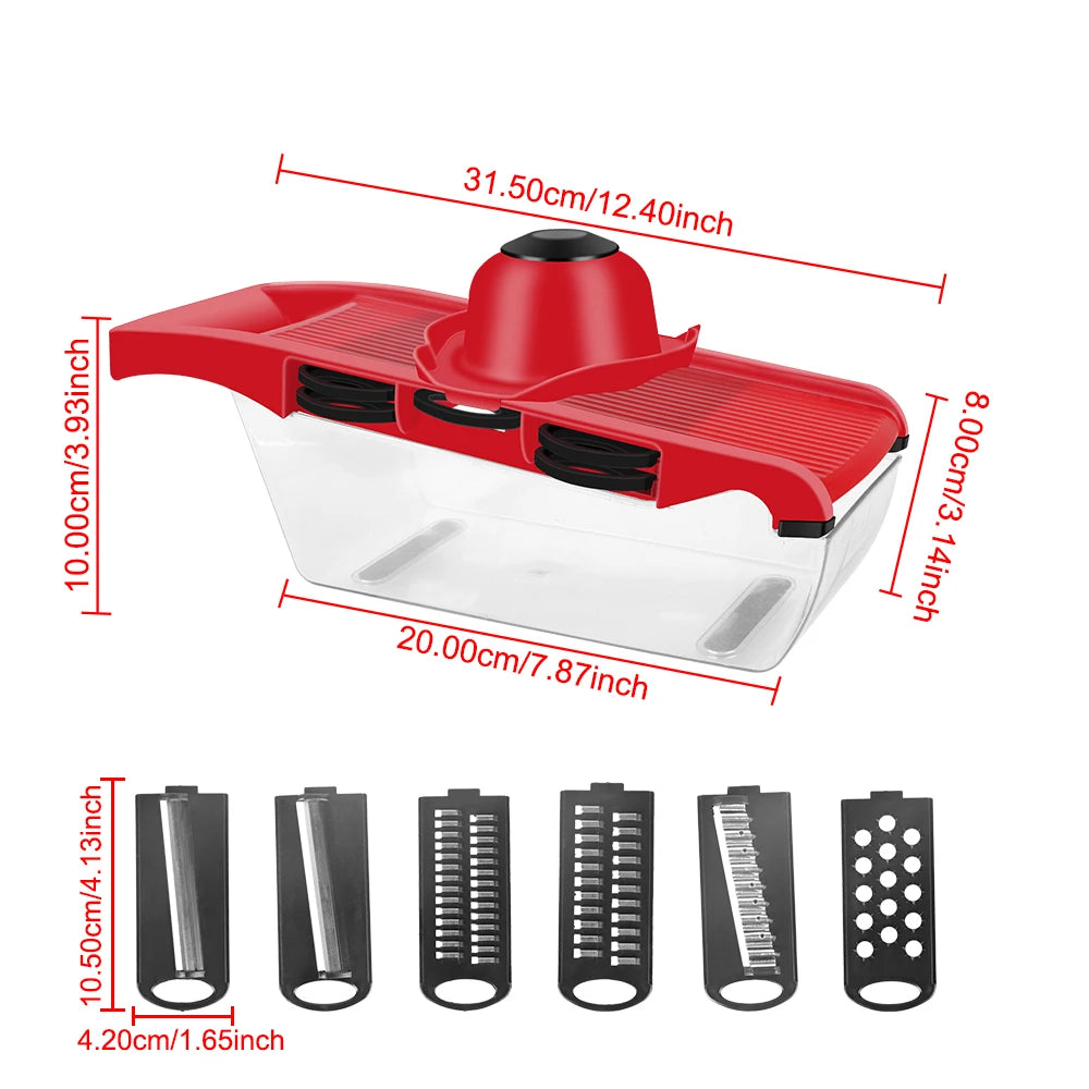 HILIFE 6-Blade Fruit & Vegetable Slicer