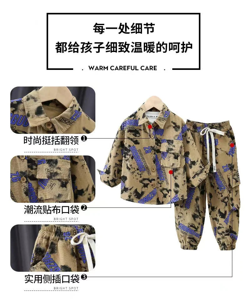 Boys 2025 Spring/Autumn Tracksuit