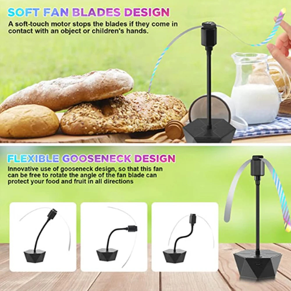 Retractable USB Fly Repellent Fan