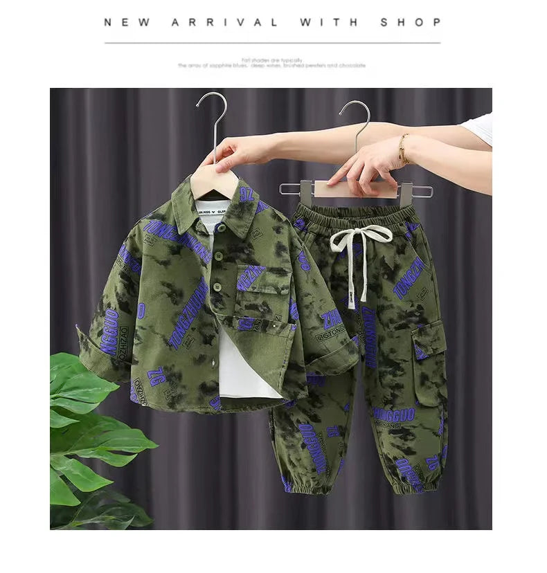 Boys 2025 Spring/Autumn Tracksuit