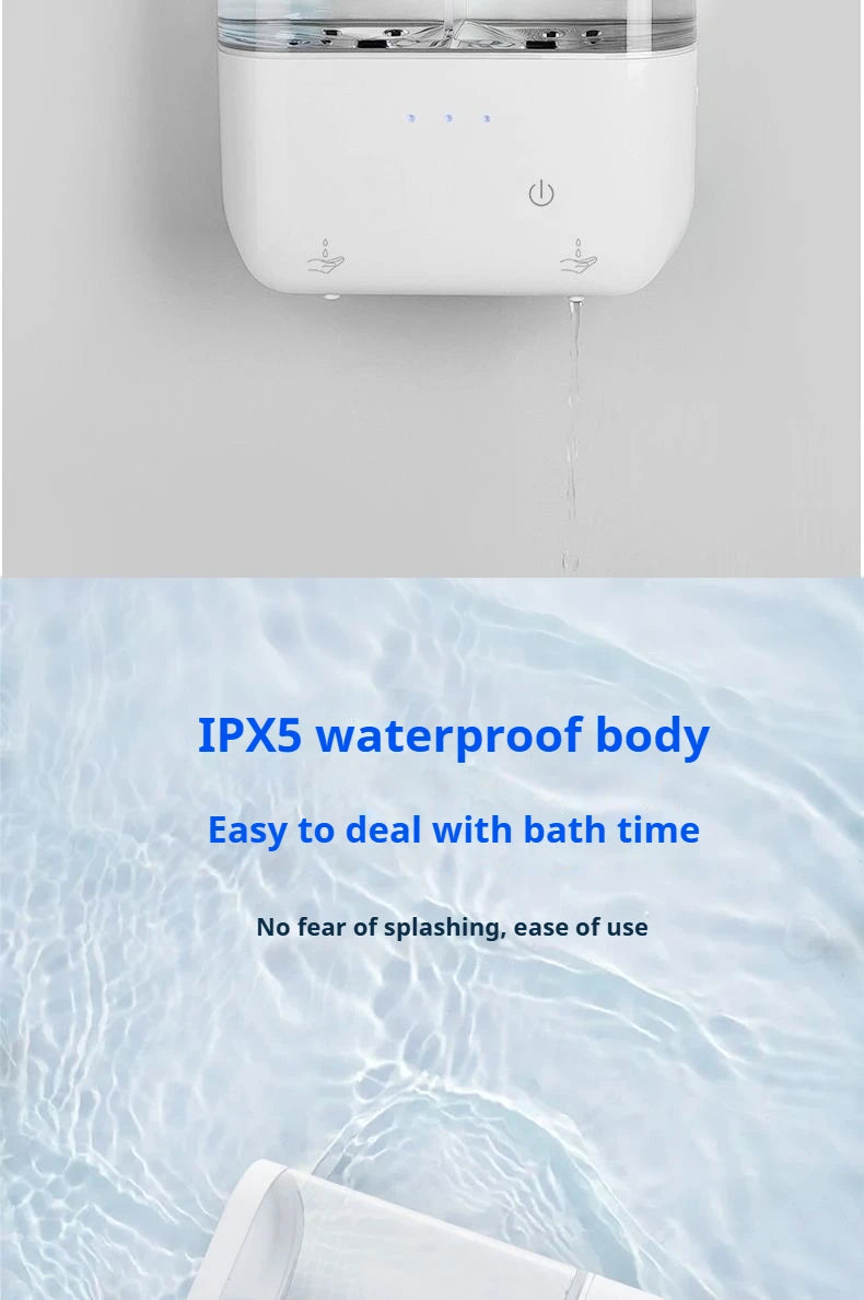 Dual-Head Wall-Mounted Automatic Soap Dispenser