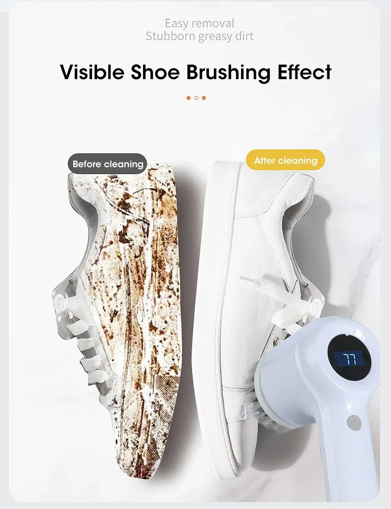 2025 Cordless Electric Spin Scrubber – 5 Brushes