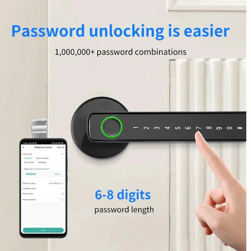 RYNX Tuya Smart Fingerprint Door Lock
