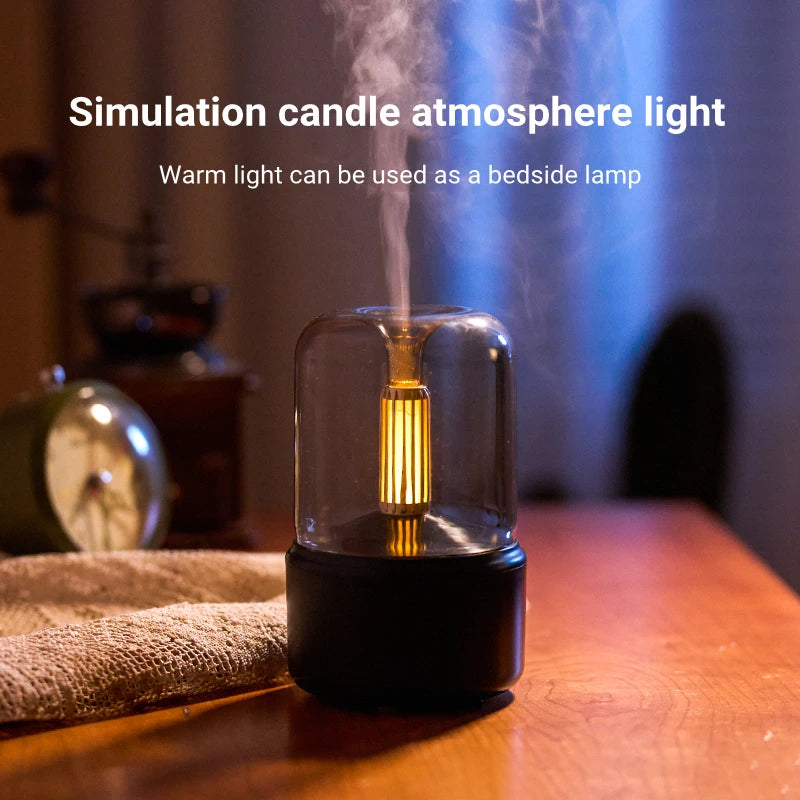 Candlelight Flame Aromatherapy Diffuser & Humidifier