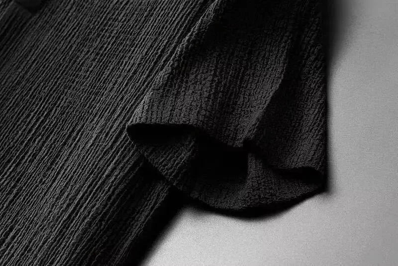 Men’s Summer Ice Silk Linen 2-Piece Set