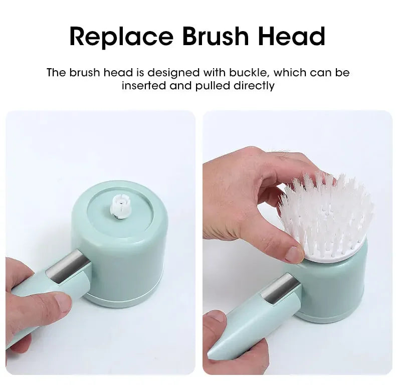 2025 Cordless Electric Spin Scrubber – 5 Brushes