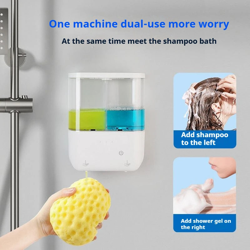 Dual-Head Wall-Mounted Automatic Soap Dispenser