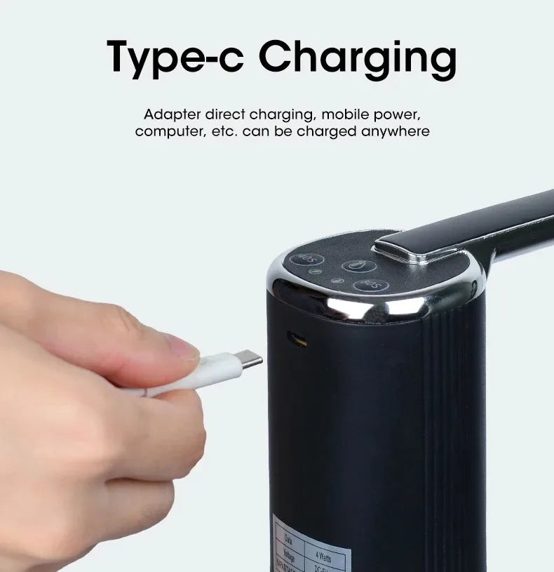 Foldable USB Rechargeable Water Dispenser Pump