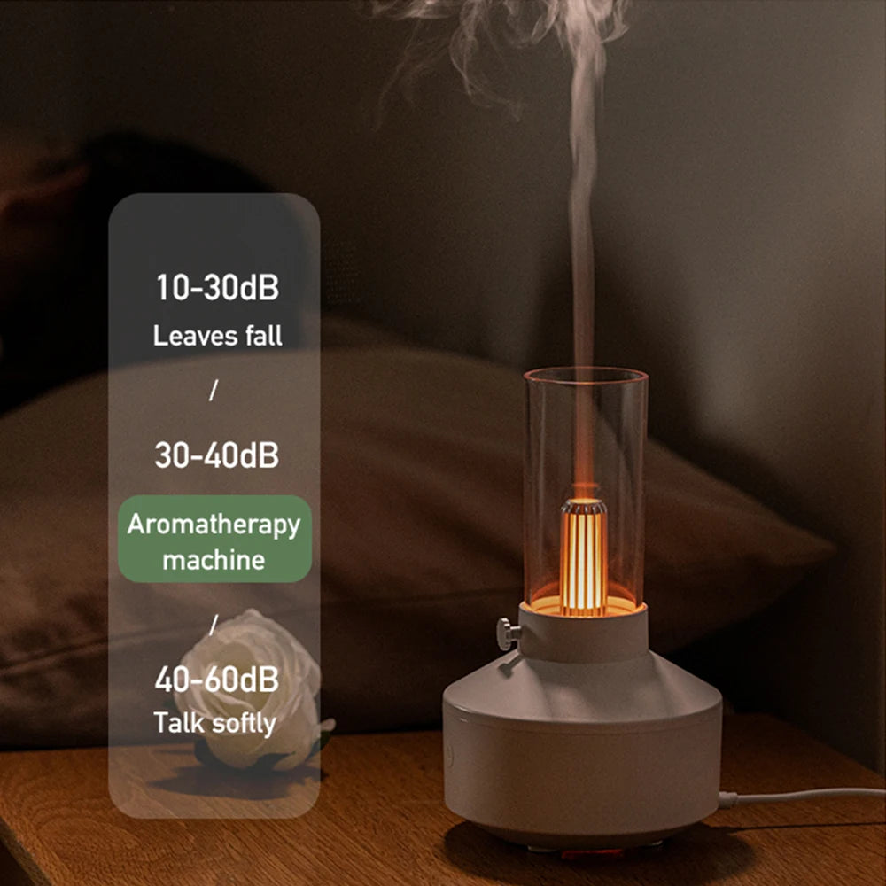 Candlelight Flame Aromatherapy Diffuser & Humidifier