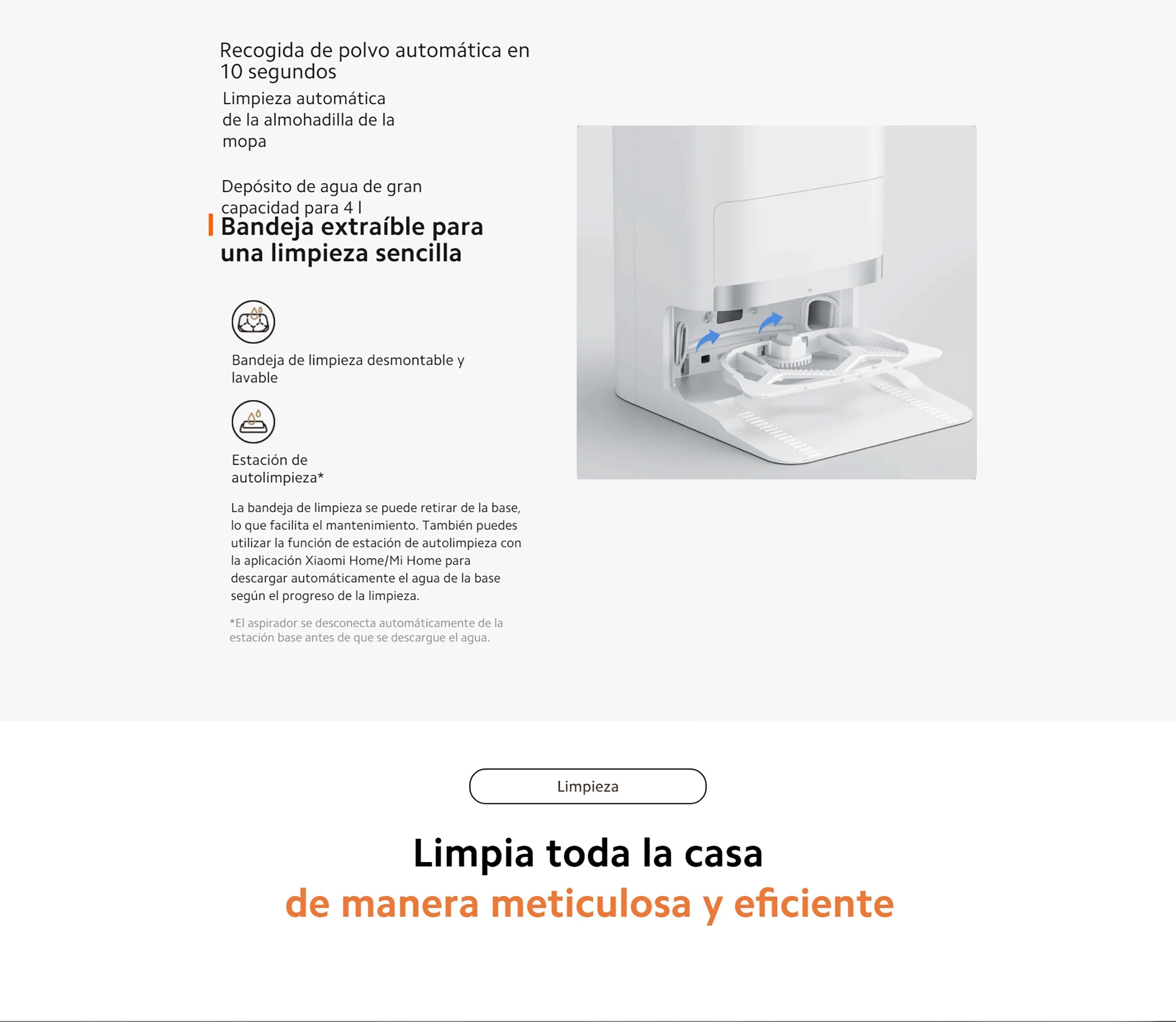 Xiaomi Robot Vacuum X20+ with Smart Base