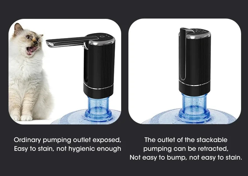 Foldable USB Rechargeable Water Dispenser Pump