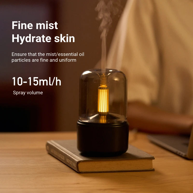 Candlelight Flame Aromatherapy Diffuser & Humidifier