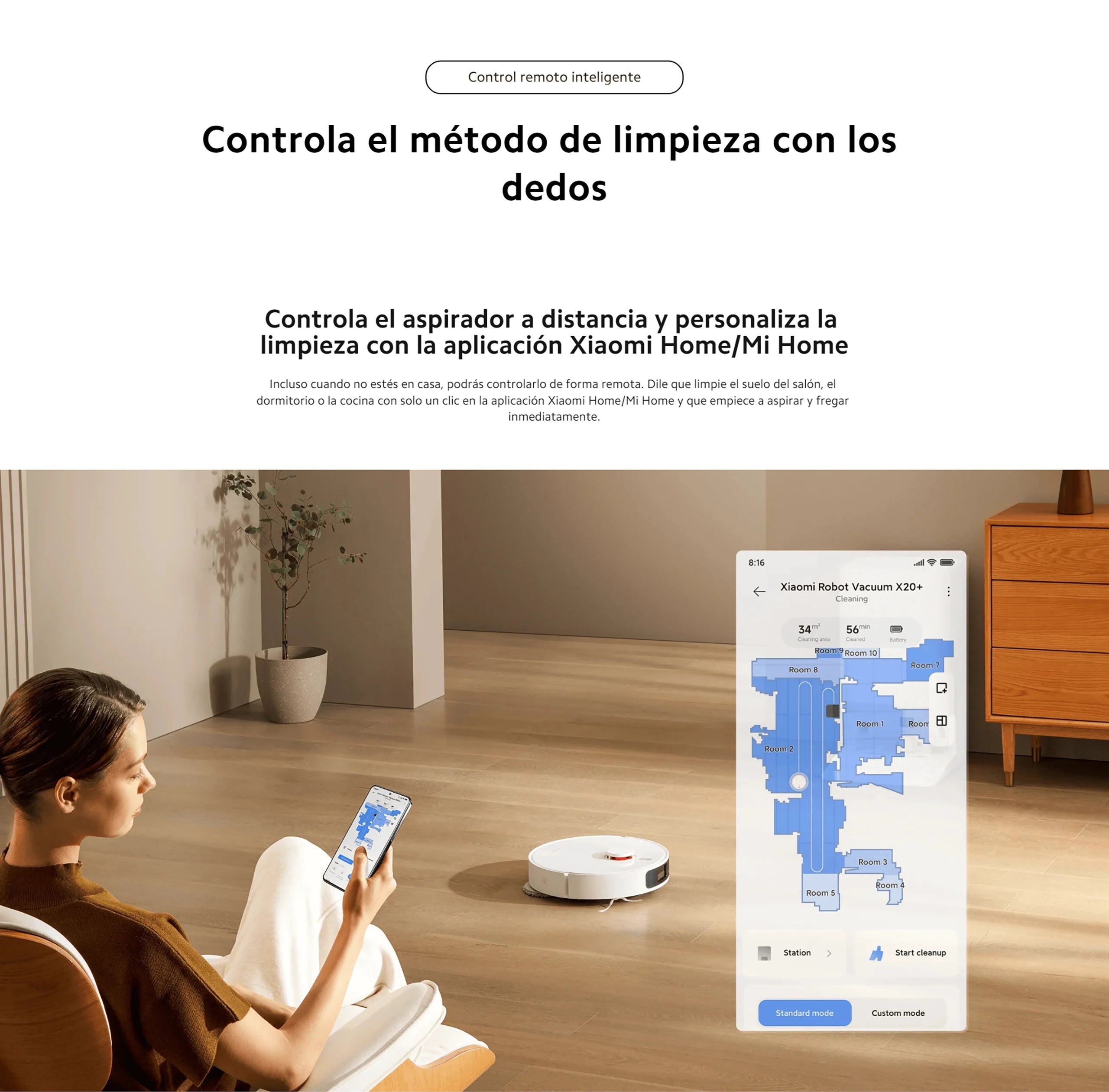 Xiaomi Robot Vacuum X20+ with Smart Base