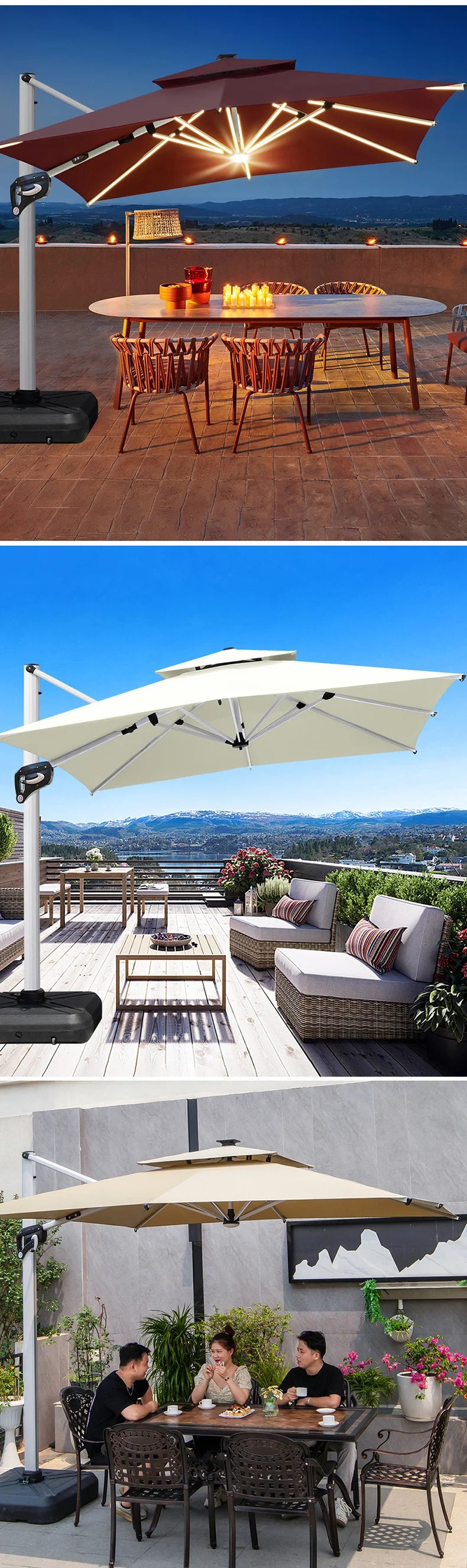 2025 Outdoor Aluminum Patio Umbrella