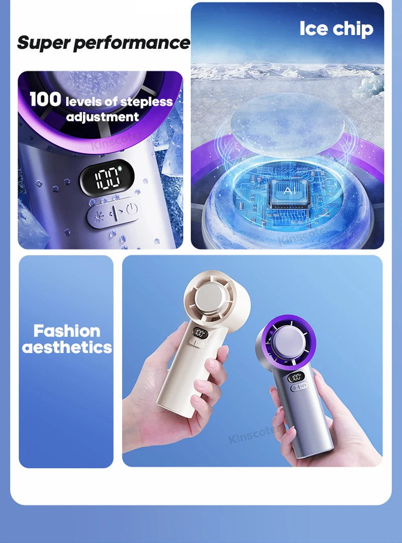KINSCOTER Portable Turbo Fan – 100 Speeds