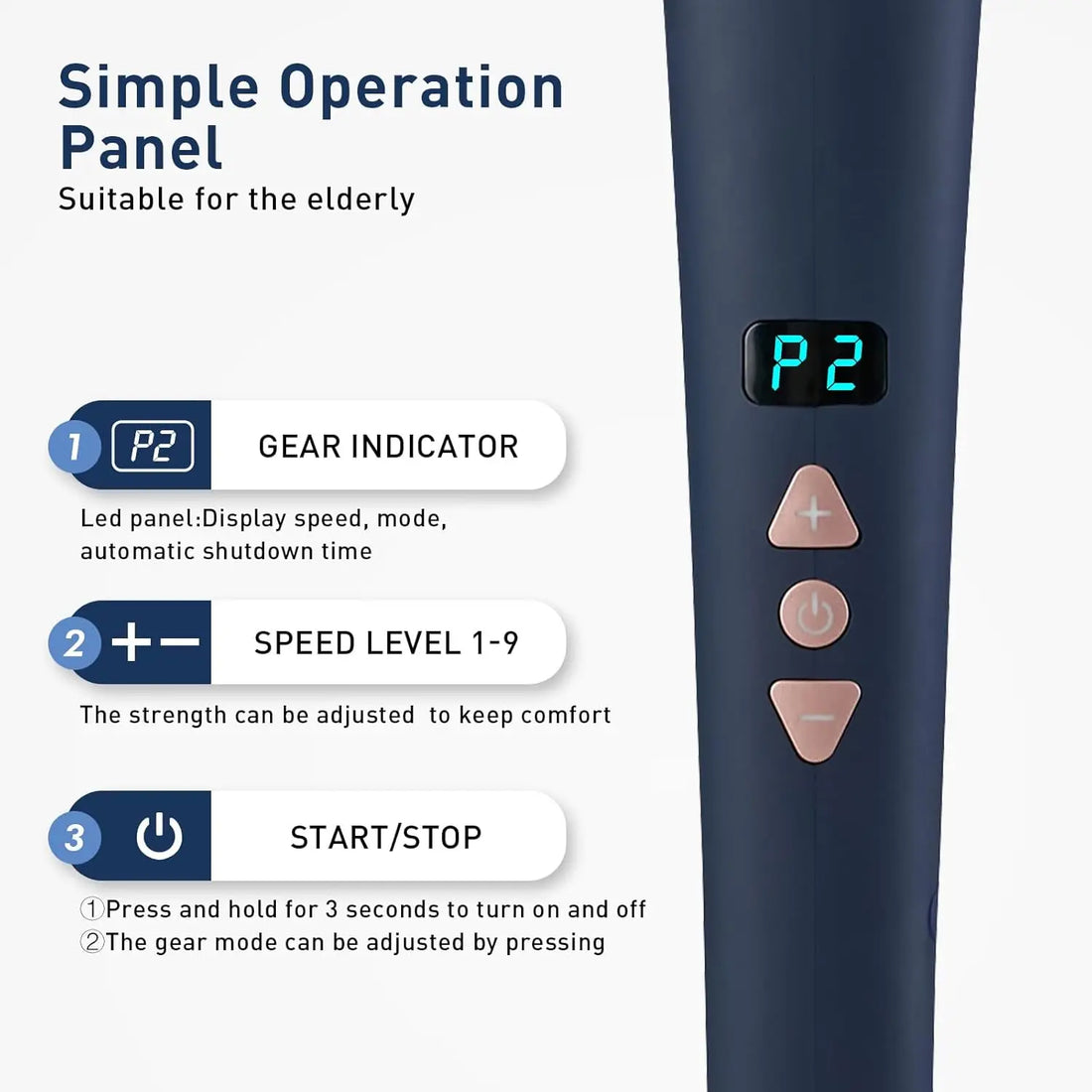 Rechargeable Handheld Full-Body Massager