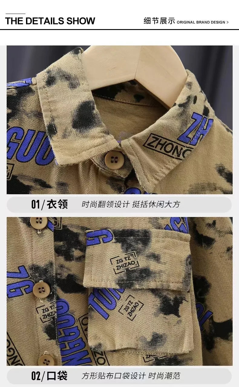 Boys 2025 Spring/Autumn Tracksuit